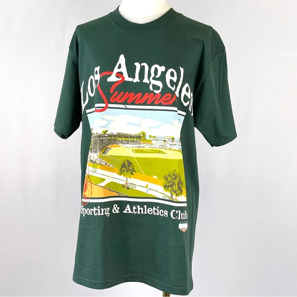 LASC Los Angeles Sporting Club Baseball Graphic Tee Mens M NWT
